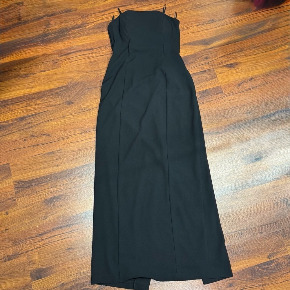 Next Black Corset Maxi Dress Size 8